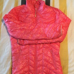 Women's Pink Puffer Jacket, Small
